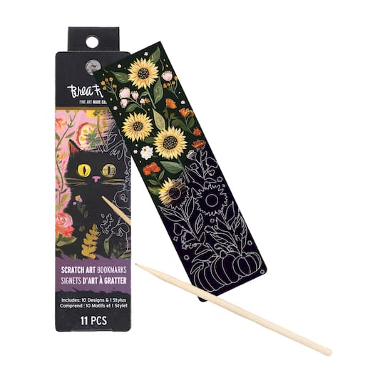 Brea Reese® Meadow Creatures Scratch Art Bookmarks